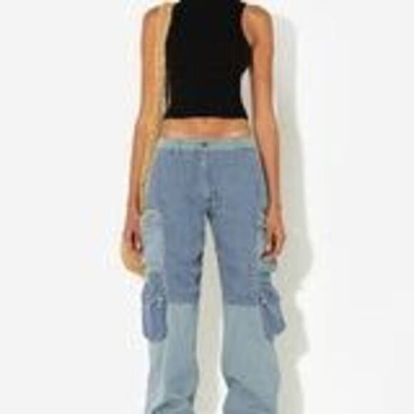 John Elliott Pants - John Elliot Parachute Cargo Pants - Washed Navy